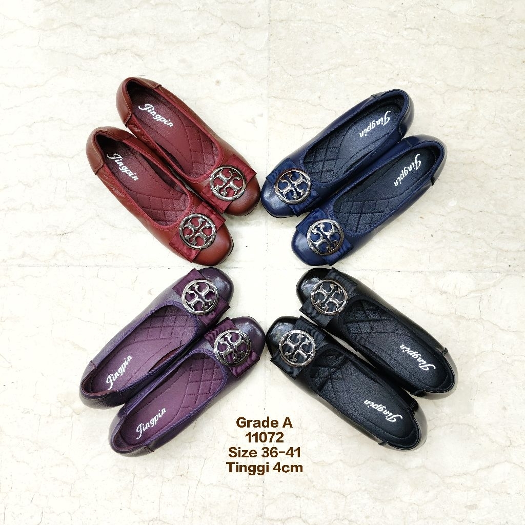 GRADE A / 11072 / SEPATU WANITA / KULIT SAPI / HAK TAHU / IMPORT