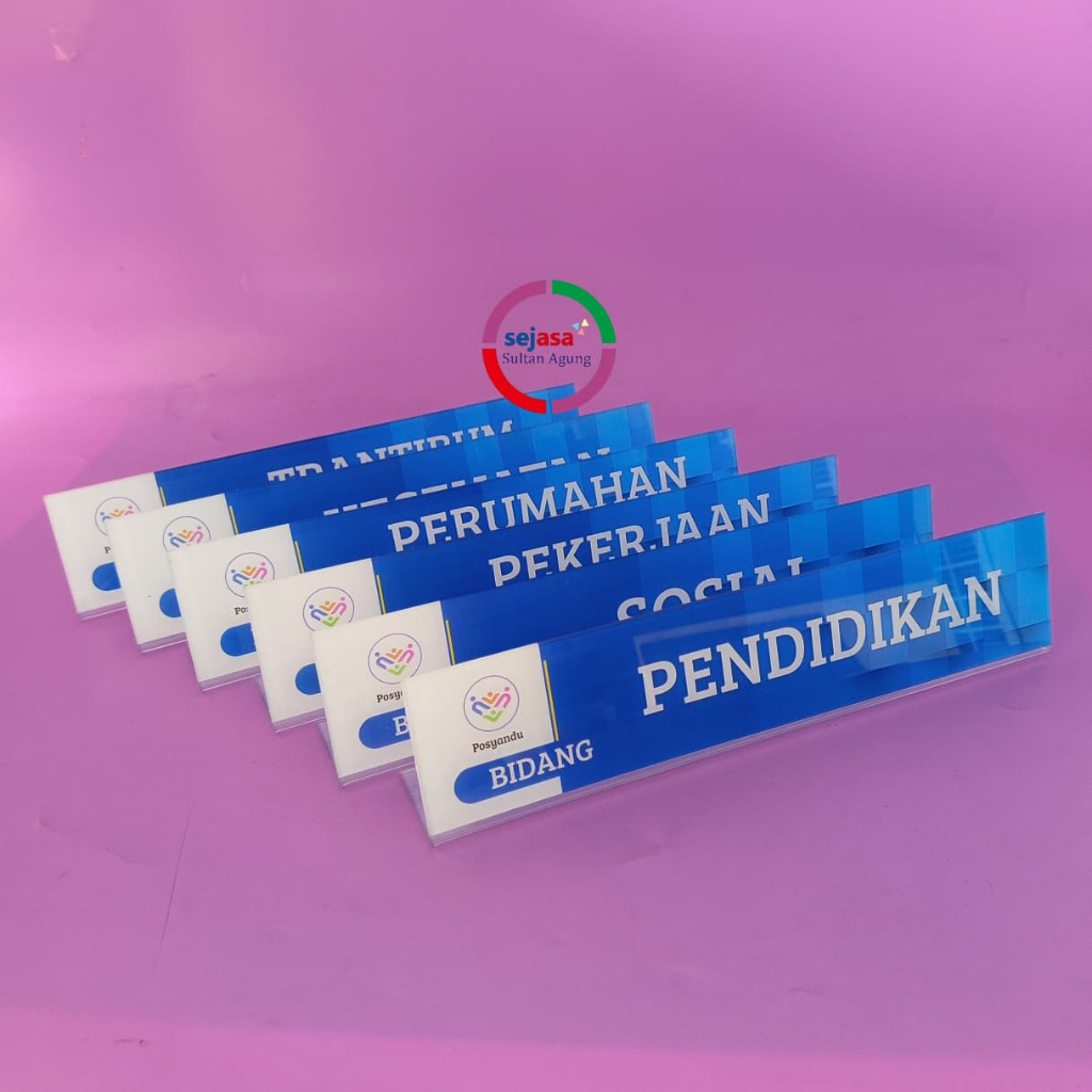 Paket Akrilik Papan Meja Posyandu 6 SPM | Papan Meja Posyandu 6 SPM