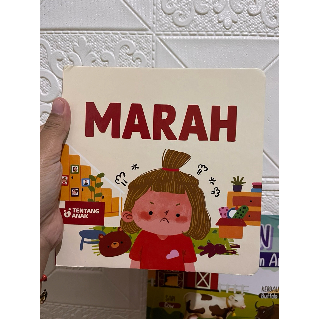 Boardbook Marah (tentang anak) seri emosi preloved