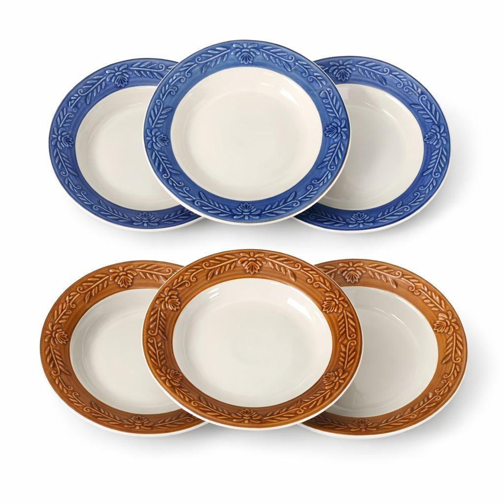 [12 Pcs] Piring Keramik HARVEST - Piring Makan - Piring Keramik 1 Lusin