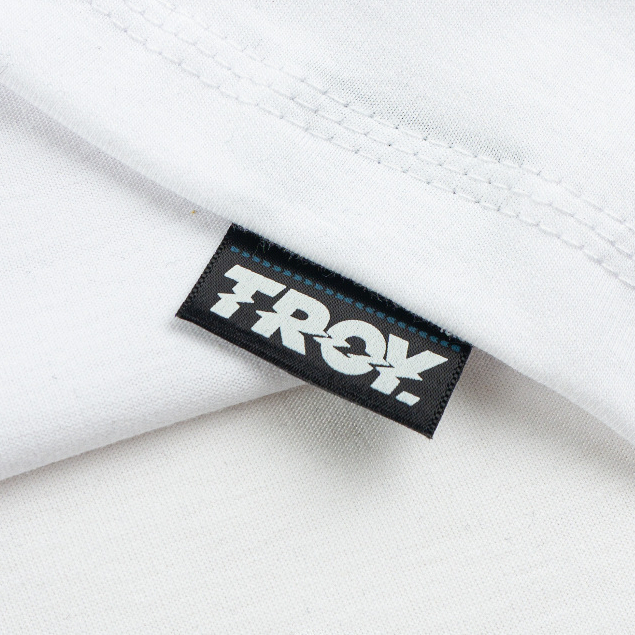Troy Company Double Sleeve Longsleeve Tshirt White Navy Neo Japan - Kaos Lengan Panjang Kaos Putih DSD 3494