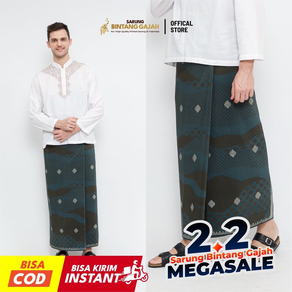Sarung Bintang Gajah Onta Legenda US 5074 Motif Ornamen Tradisional