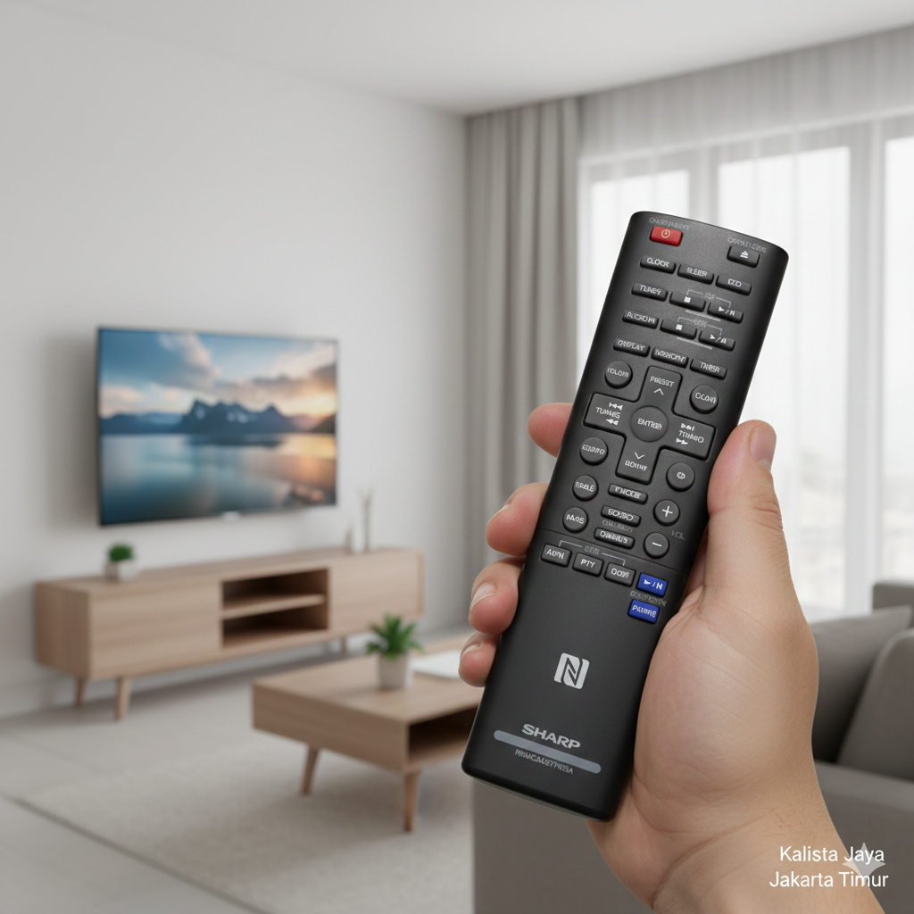 REMOTE REMOT DVD HOME THEATER SHARP RRMCGA367AWSA ORIGINAL ASLI