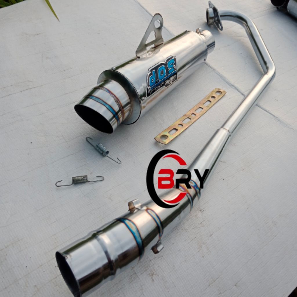 Knalpot Racing DOS FULL BASS motor SATRIA FU 150 JUPITER MX OLD JUPITER MX NEW 135