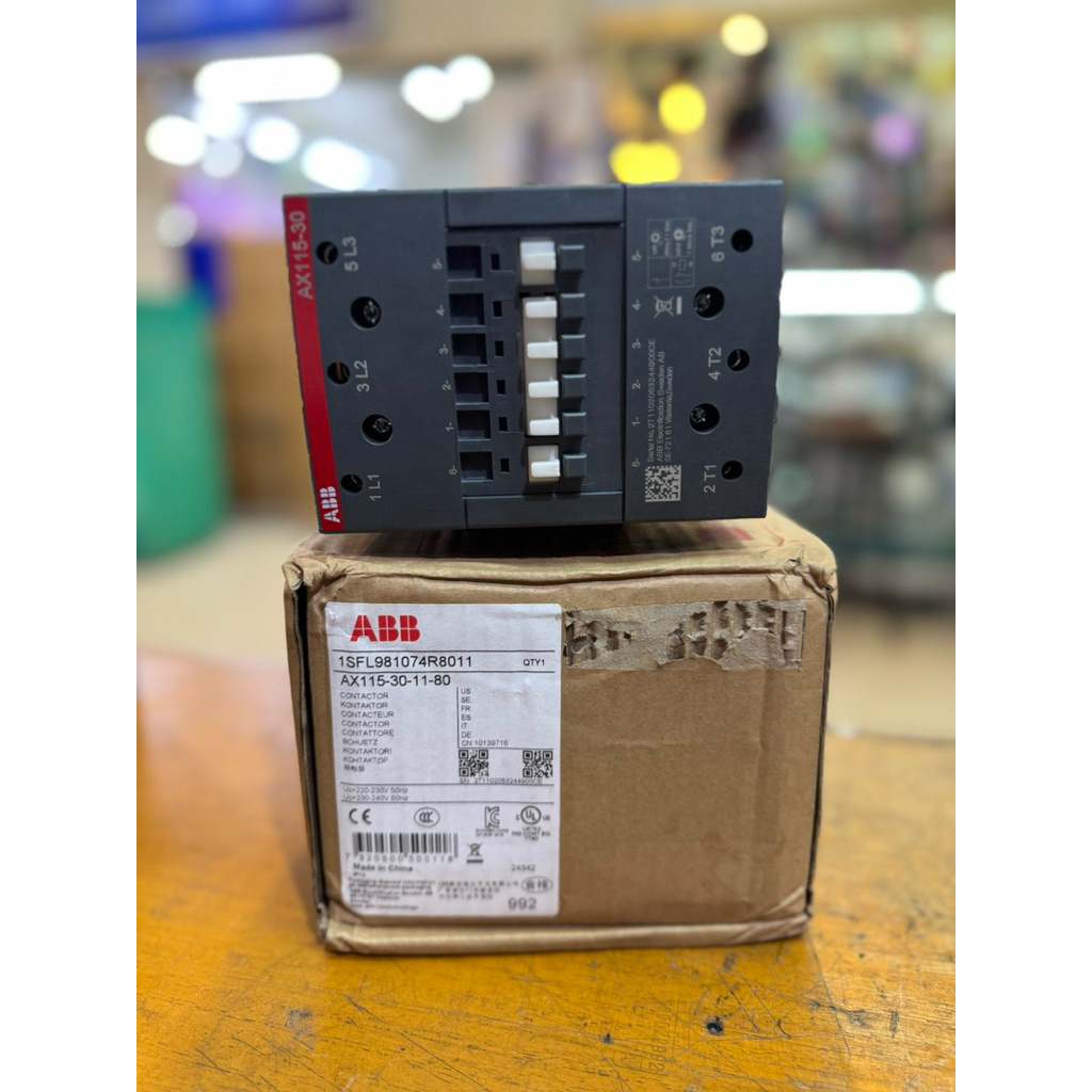 KONTAKTOR ABB AX115-30-11-80 3P 220-230V