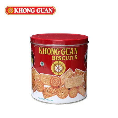 Biskuit Khong Guan Kemasan Kaleng Isi 650 Gram Cemilan Lebaran Snack Kue Kering Wafer Biscuit