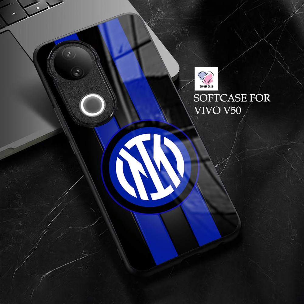 [BL22]  Case Glossy Case  | VIVO V50 | CASE KEKINIAN LUCU |  Casing Hp Kilau Motif INTER MILAN