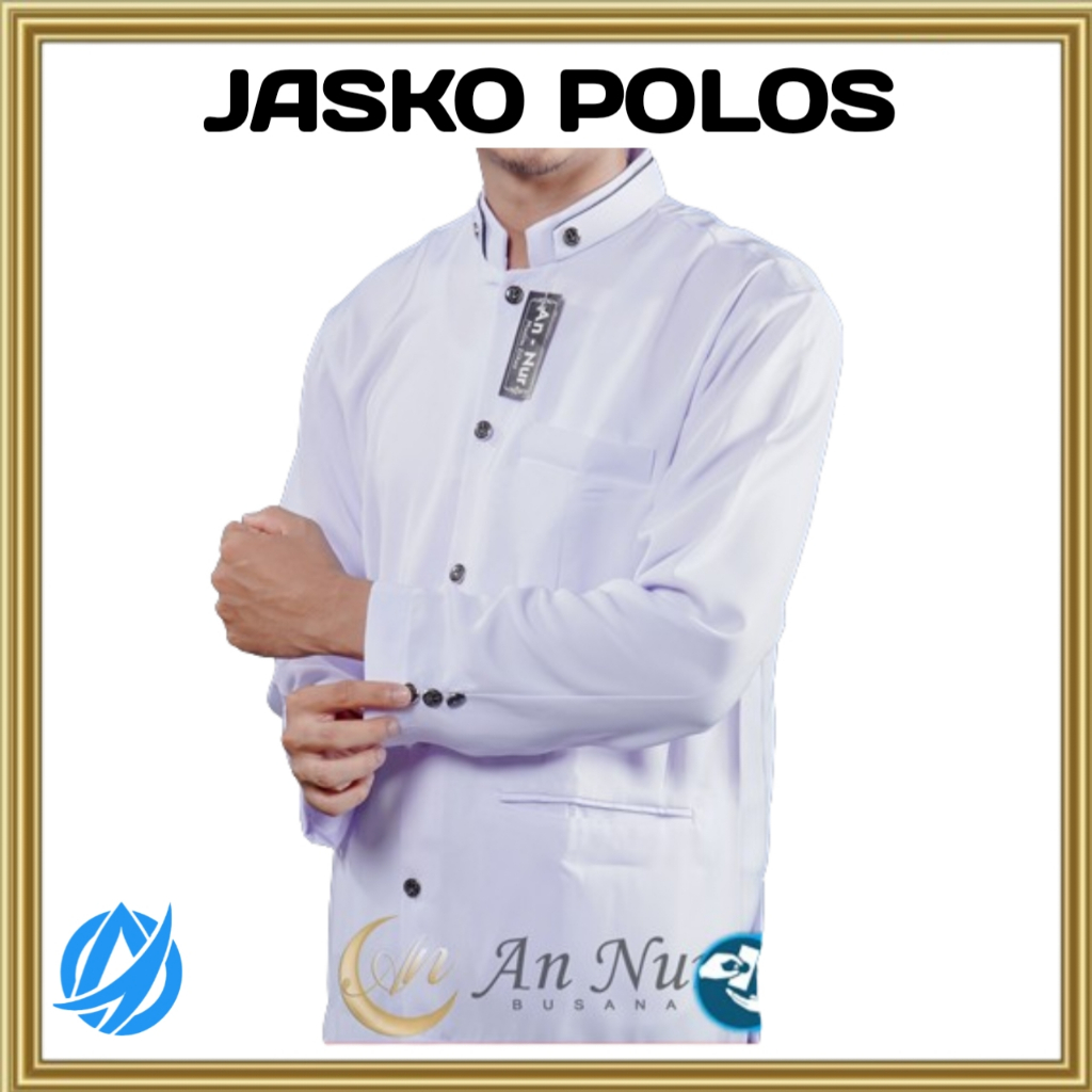 JASKO JAS KOKO PRIA POLOS LENGAN PANJANG