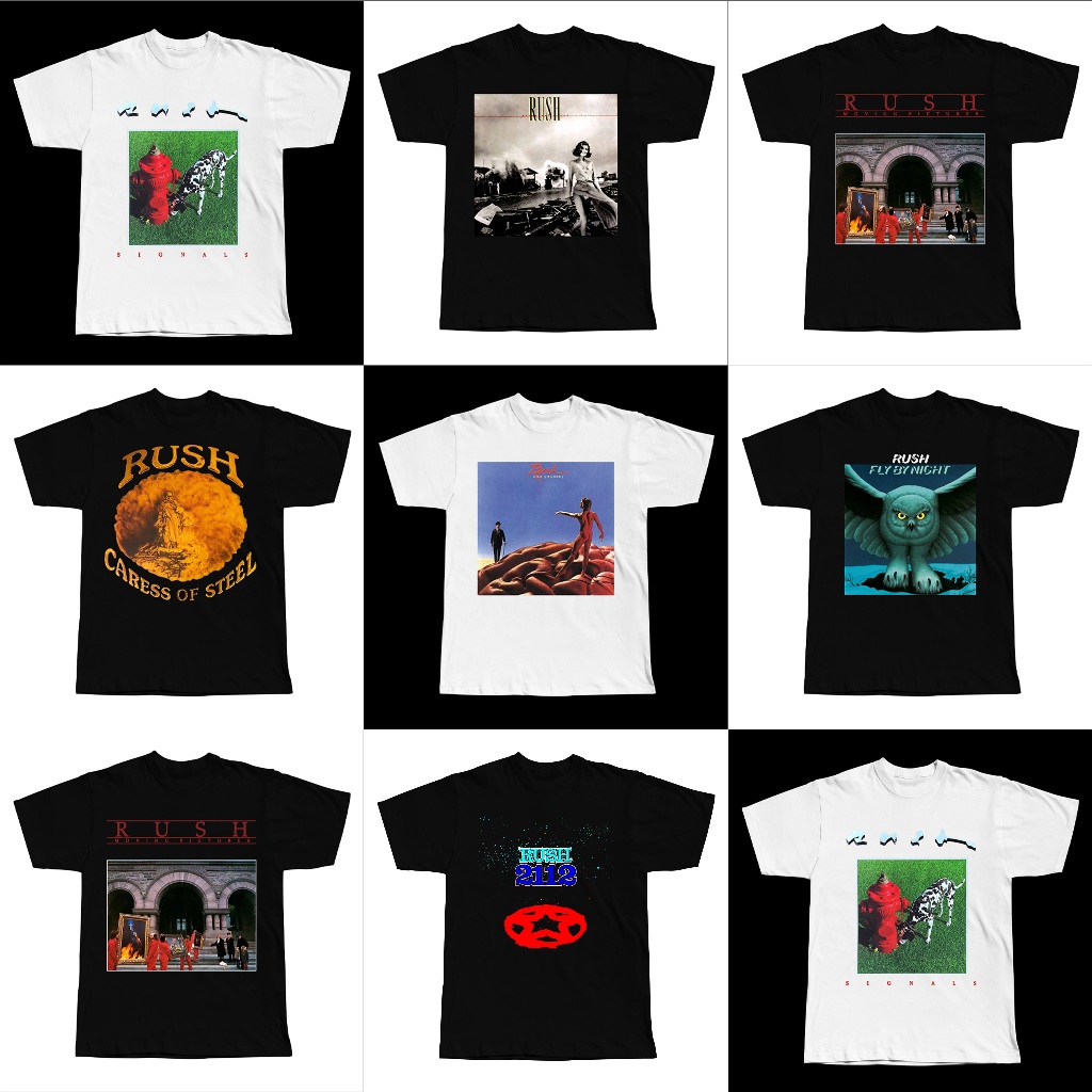 Rush Tshirt - JUAL BAJU KAOS BAND RUSH BAND ROCK - (BISA CUSTOM)