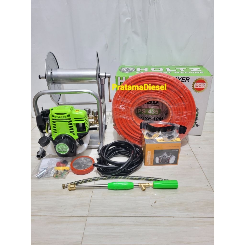 Steam Portable TURBO 4TAK HOLTZ+Selang 50Meter+Gulungan