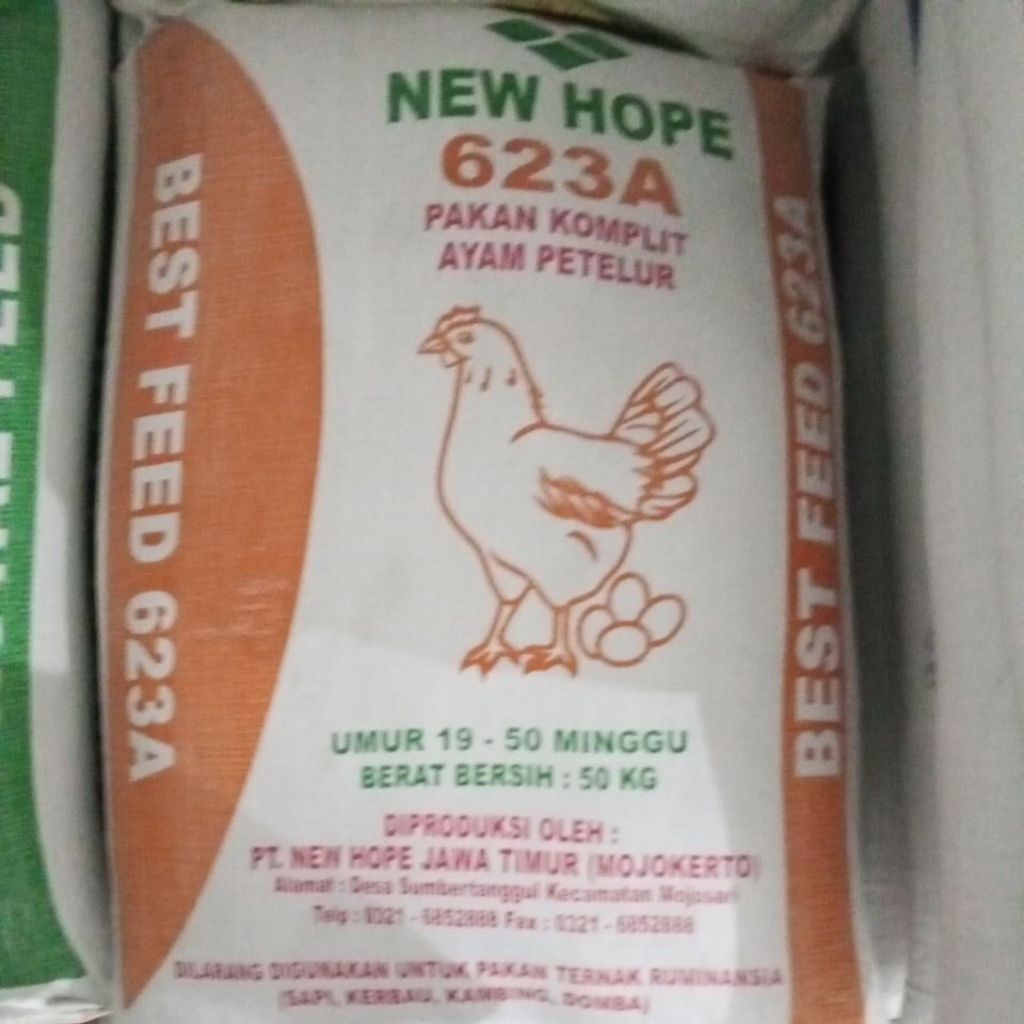 ( 50 Kg ) New hope 623A, Pakan Ayam Petelur