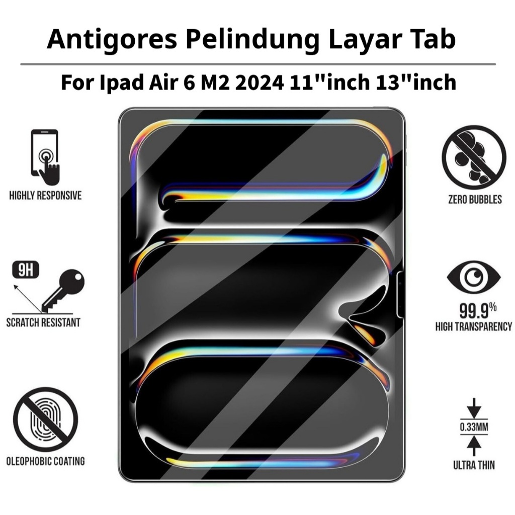 Antigores Ipad Air 6 M2 2024 11"inch 13"inch / anti gores ipad air 6 / anti gores ipad air m2 11 inc
