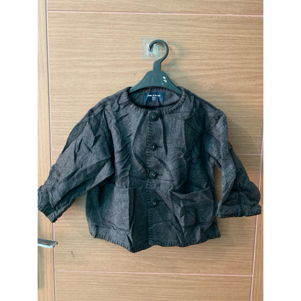 4-7 (Y) Cardigan Hangat Comme Ca Du Mode Anak Perempuan