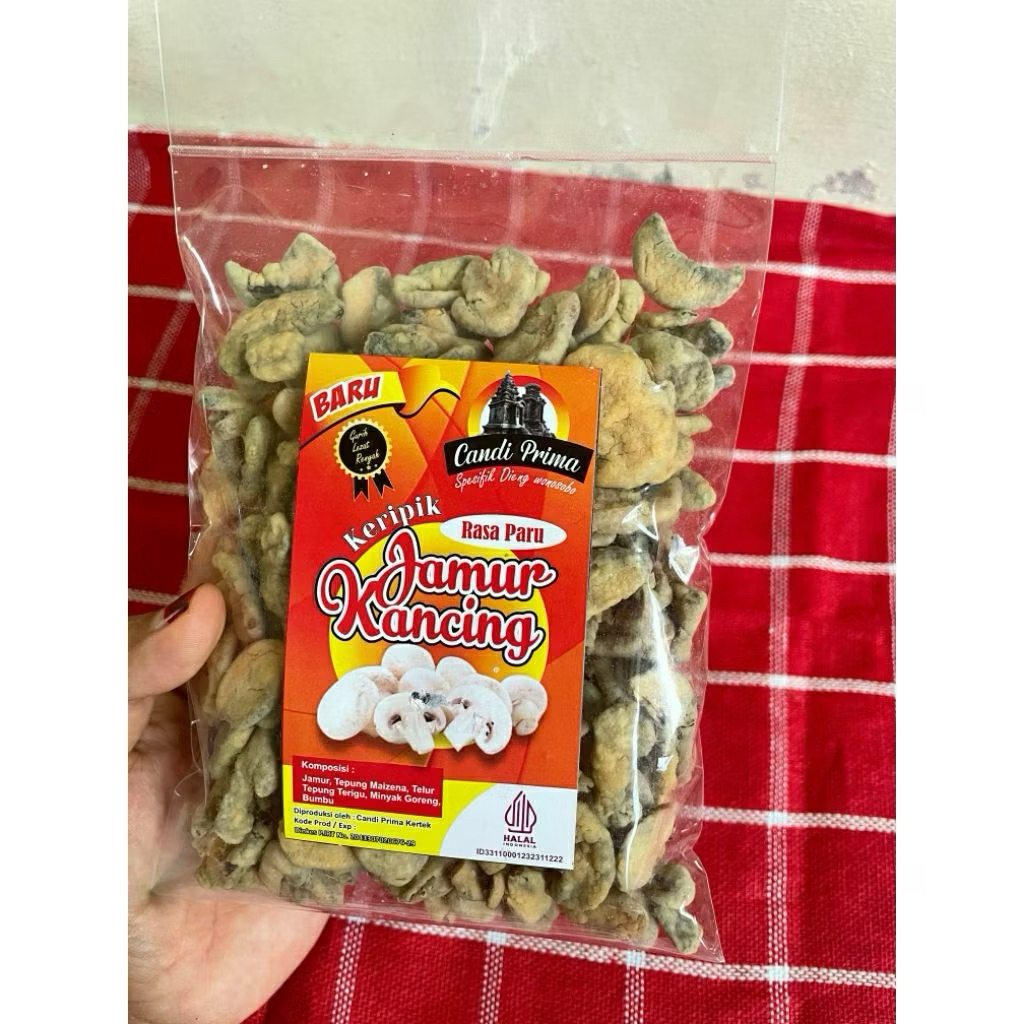KERIPIK JAMUR KANCING OLEH-OLEH KHAS DIENG WONOSOBO