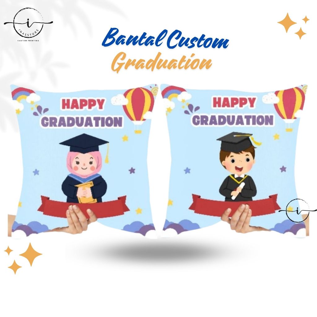 SOUVENIR BANTAL GRADUATION / SOUVENIR PERPISAHAN SEKOLAH / SOUVENIR BANTAL MURAH / SOUVENIR WISUDA