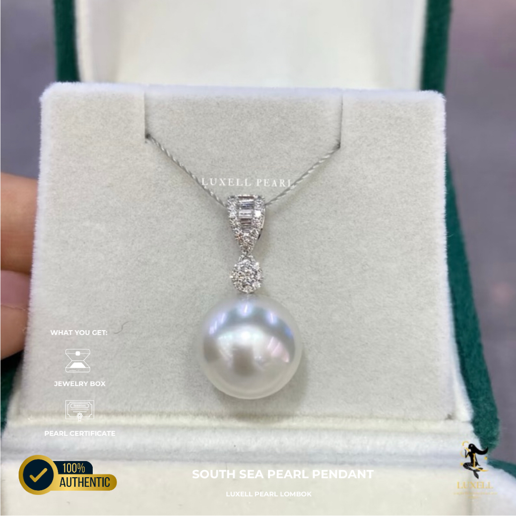 Kalung mutiara air laut bersertifikat grade A | Kalung mutiara asli lombok bersertifikat| Mutiara ai