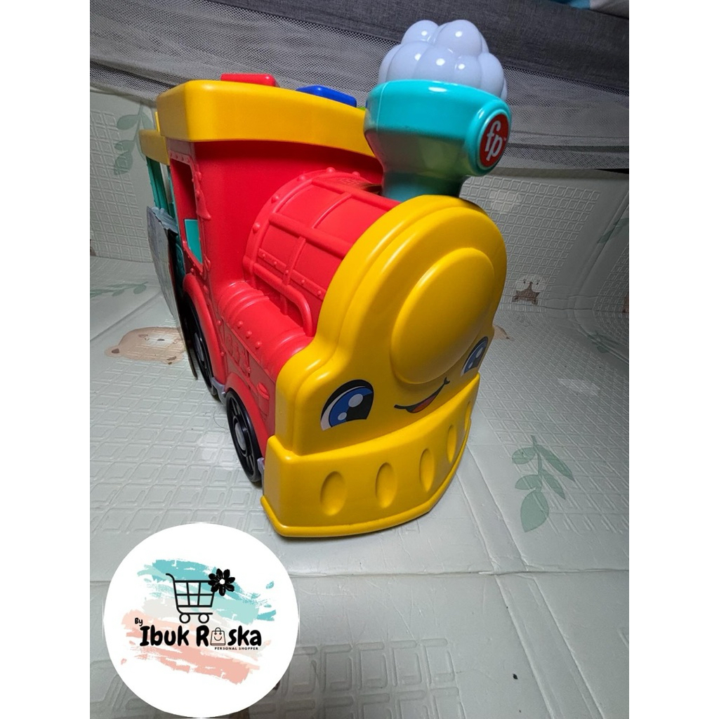 Fisher Price Little People Animal Train Big ABC Express mainan kereta anak
