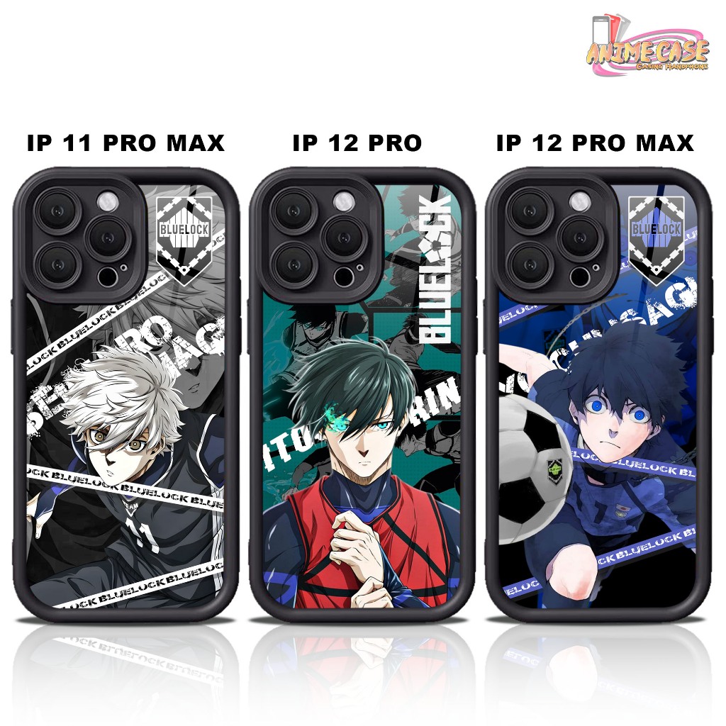 Softcase glossy IPHONE 11 PRO MAX 12PRO 12PROMAX Casing Case Hp Silikon Protek kamera BLUELOCK