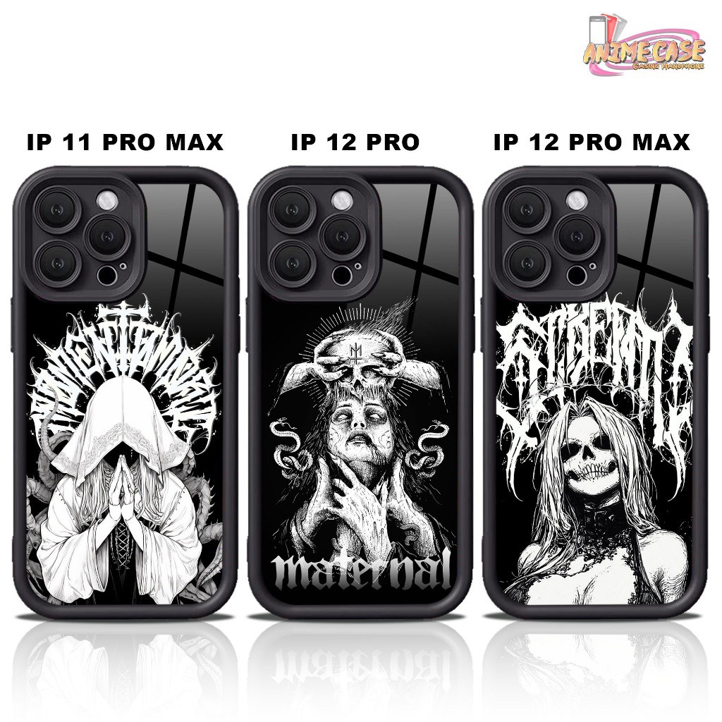 Softcase glossy IPHONE 11 PRO MAX 12PRO 12PROMAX Casing Case Hp Silikon Protek kamera METAL