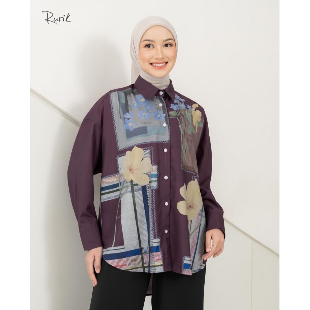 Rurik Kemeja Escala Rurik Terbaru. Escala Print Shirt Rurik. Rurik Original