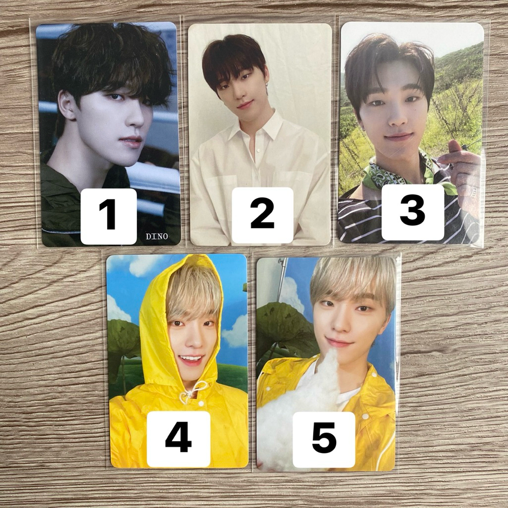 [REPRICE] SEVENTEEN DINO PHOTOCARD OFFICIAL svt pc scoups choi seungcheol kkuma cimumu cheol its tc 