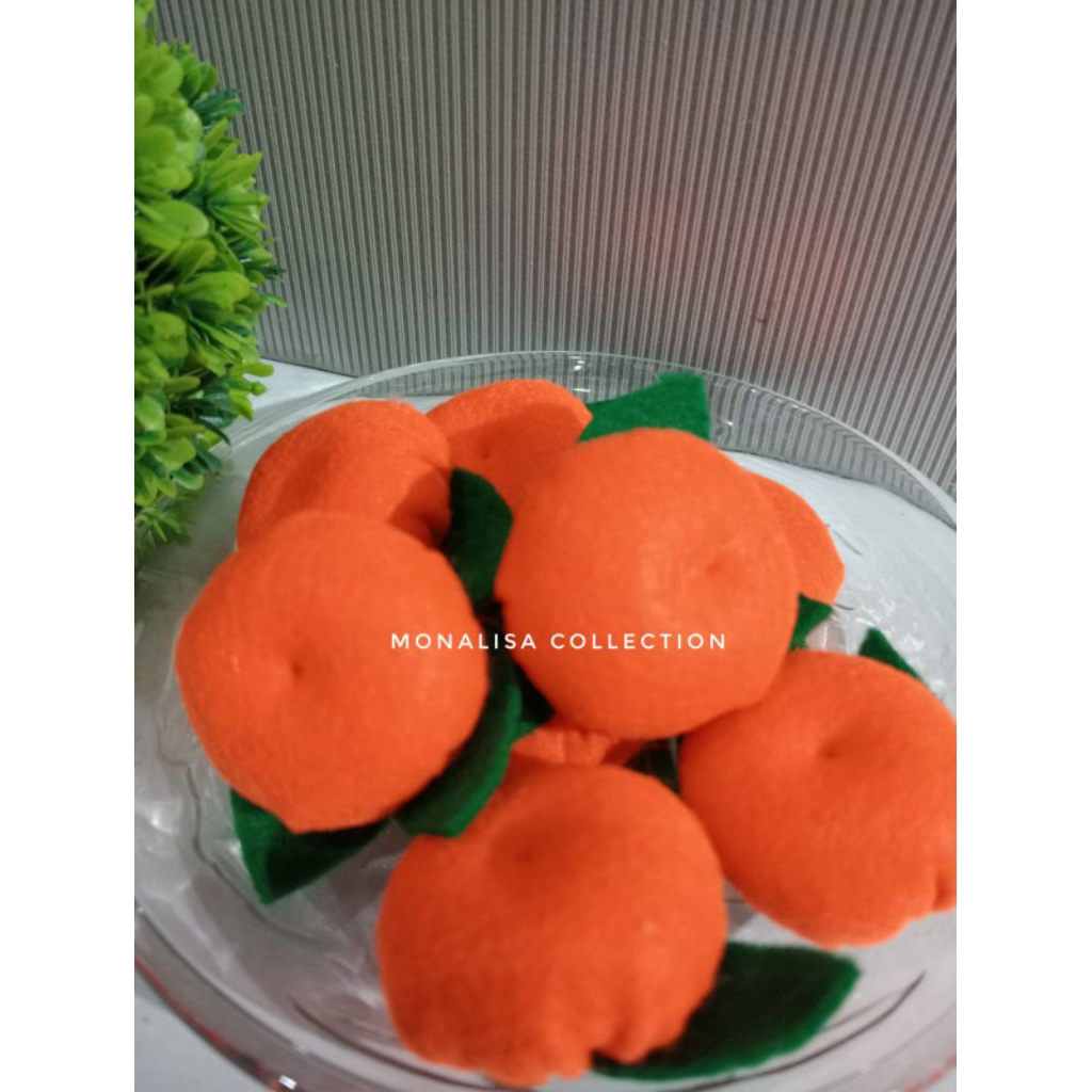 Aplikasi flanel replika makanan kerajinan dari flanel