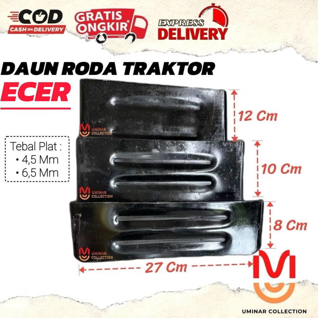 (ECER) Daun roda Traktor standart/Daun roda besi/Daun roda Quick/krepyak traktor/Daun roda dobelan/D