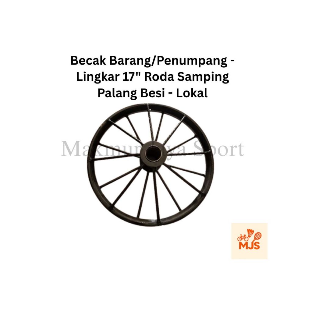 Roda Samping Roda Gerobak Jari Besi Beton Ukuran Ring 17 dan 18 / Roda Gerobak Ring 17 dan 18