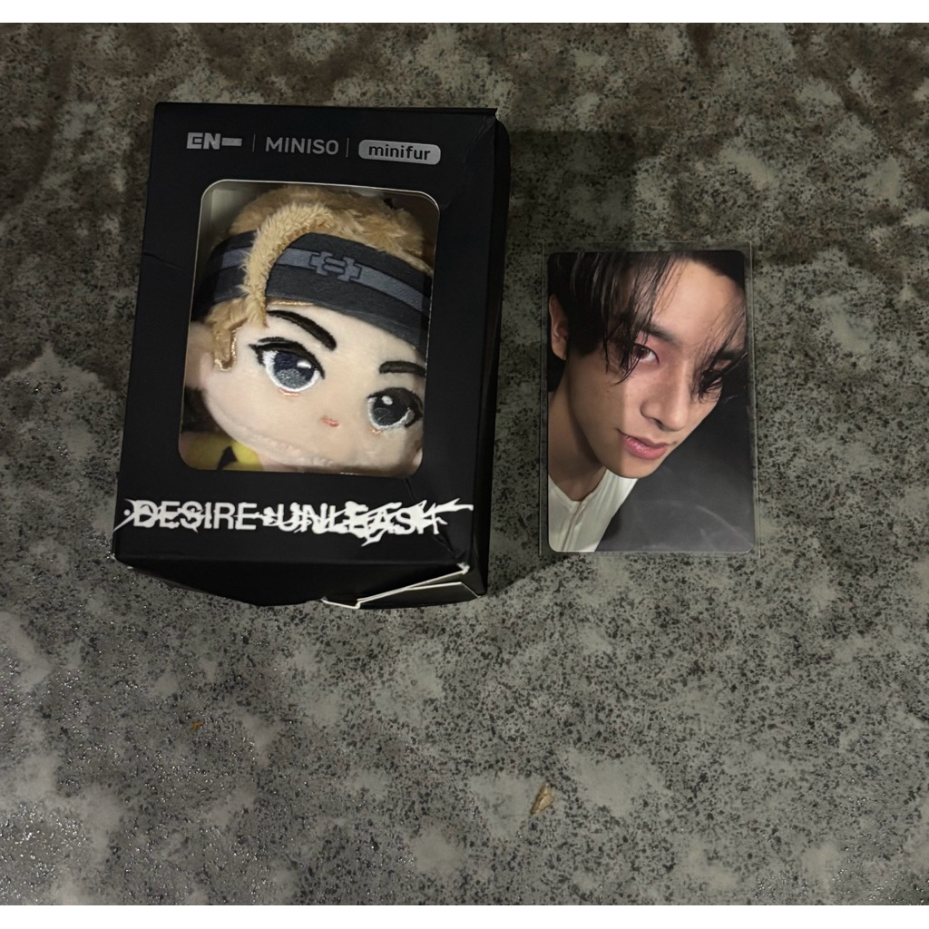 Enhypen official doll x Miniso jungwon Jake official yzy photocard