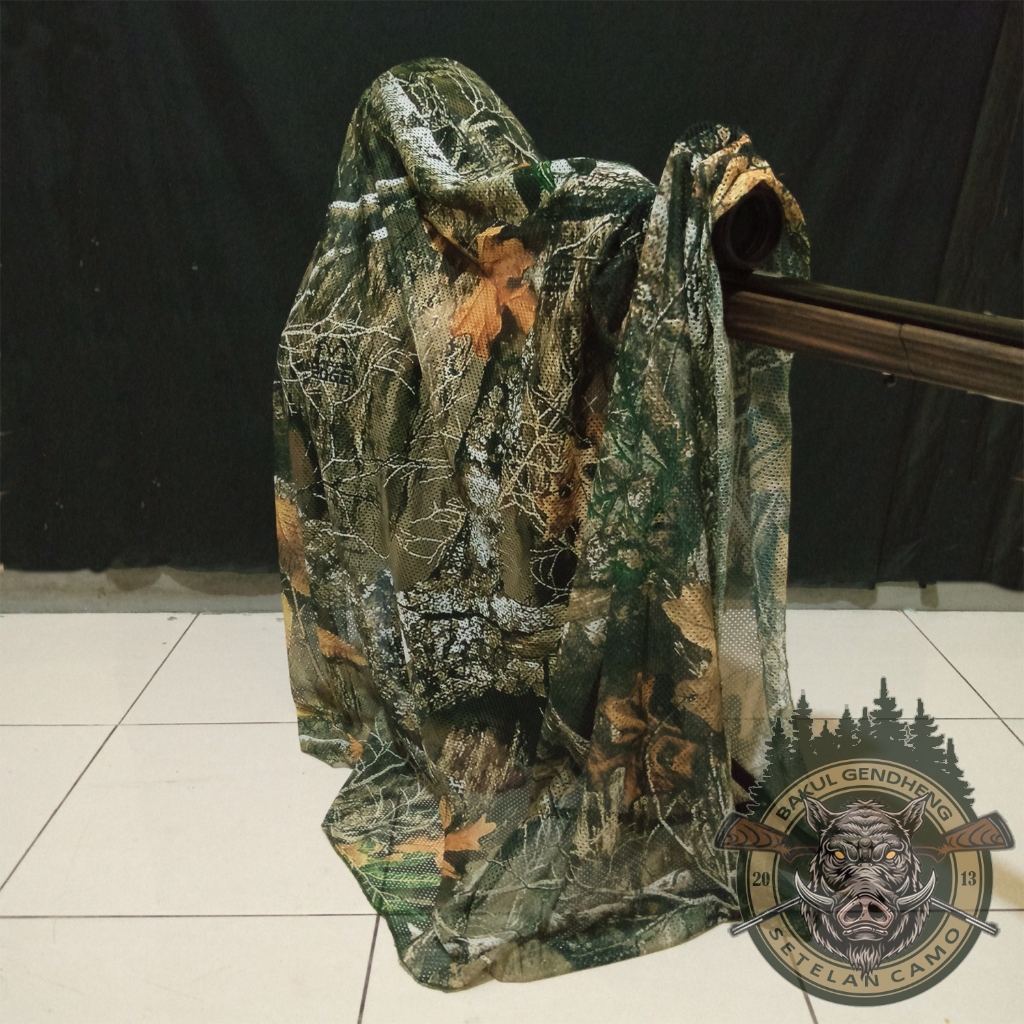 JARING CAMO NET REALTRI 1.8X1.5 METER BAHAN KAIN / JARING SANGGONG KAMUFLASE (SC2693)