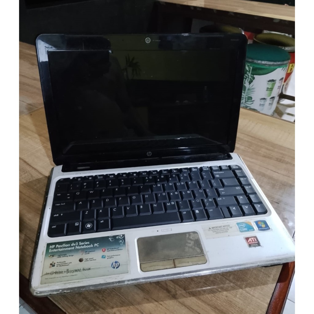 Laptop HP Pavilion dv3 Kondisi Mati