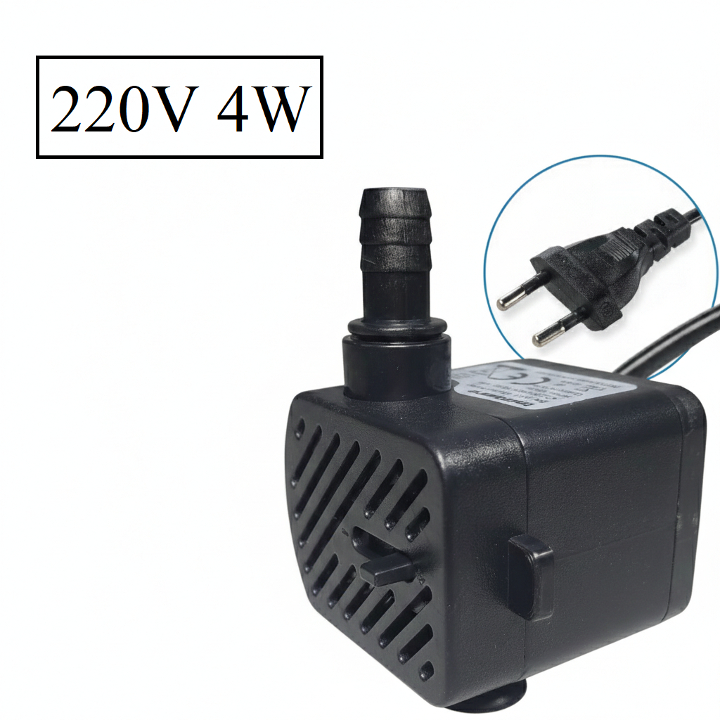 Taffware Pompa Air Celup Multifungsi Aquarium Submersible Pump 220V 4W Pompa Aquarium Mini Pompa Kol