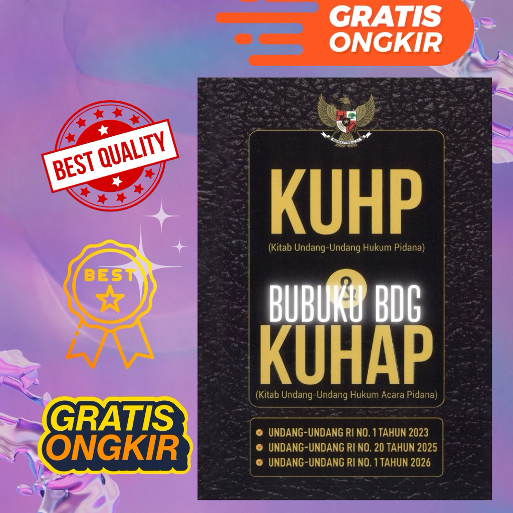 Buku KUHP & KUHAP edisi terbaru