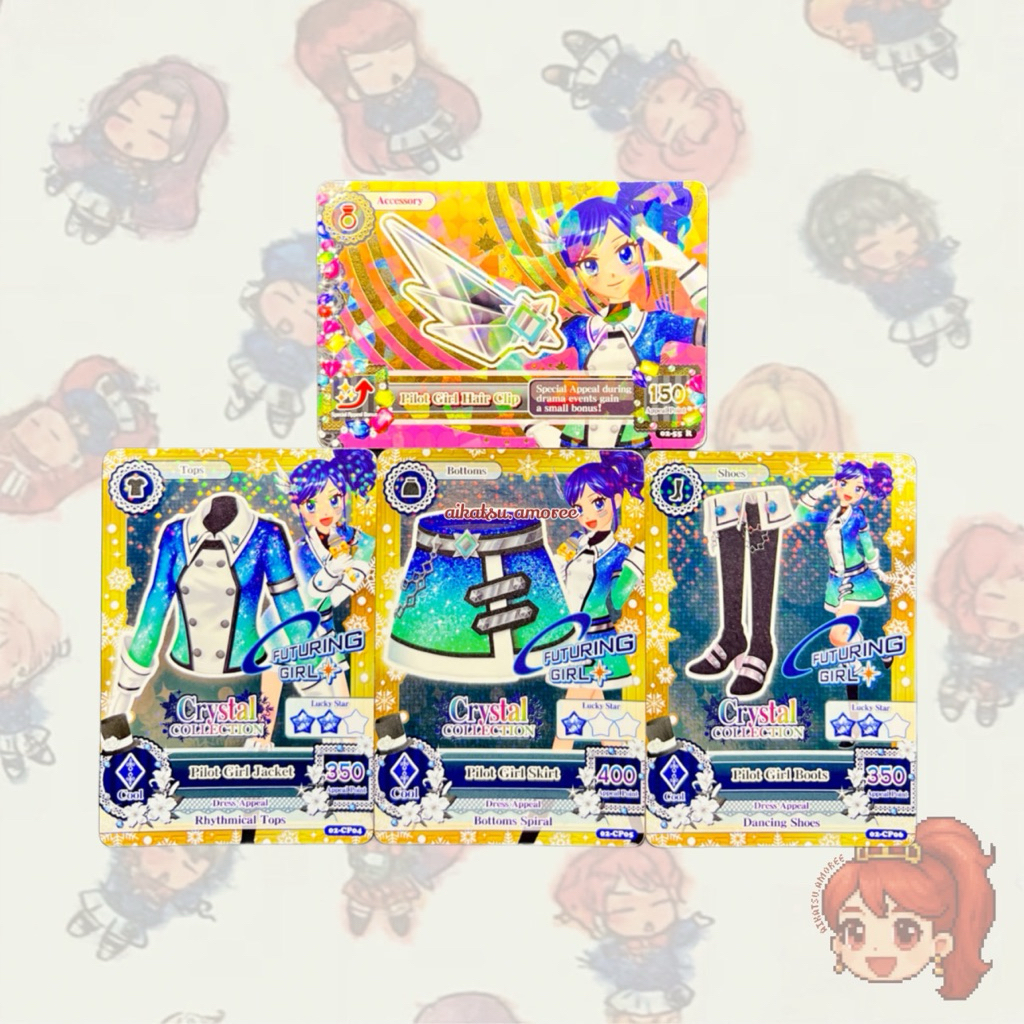 Aikatsu CP Crystal Collection Futuring Girl Pilot Girl Set Aoi Kiriya