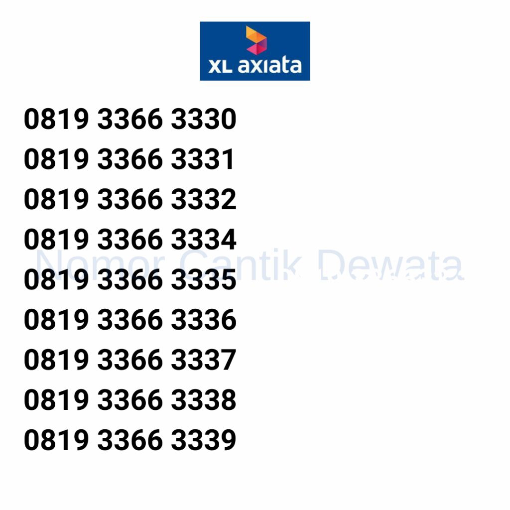 Nomor Cantik XL Kartu Perdana Axita Nomer Cantik Triple 777 11 777