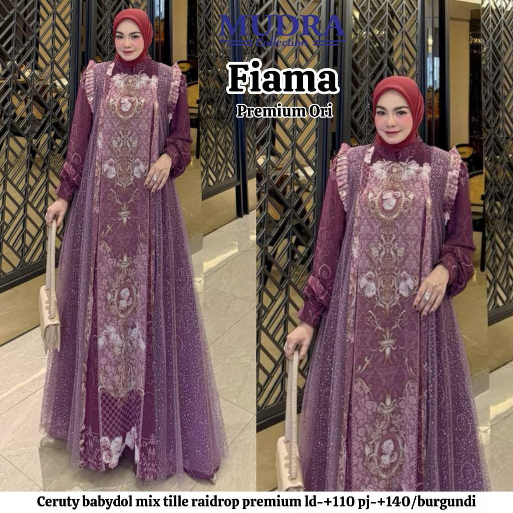Gamis Mudra Collection / Gamis Terbaru / Gamis Wanita / Gamis Premium / Gamis Pesta / Gamis Mewah / 