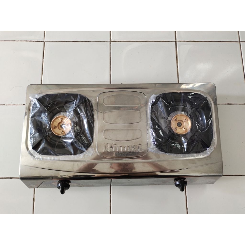 KOMPOR GAS RINNAI 2 TUNGKU BEKAS SERI RINNAI 522E KOMPOR SEKEN REKONDISI