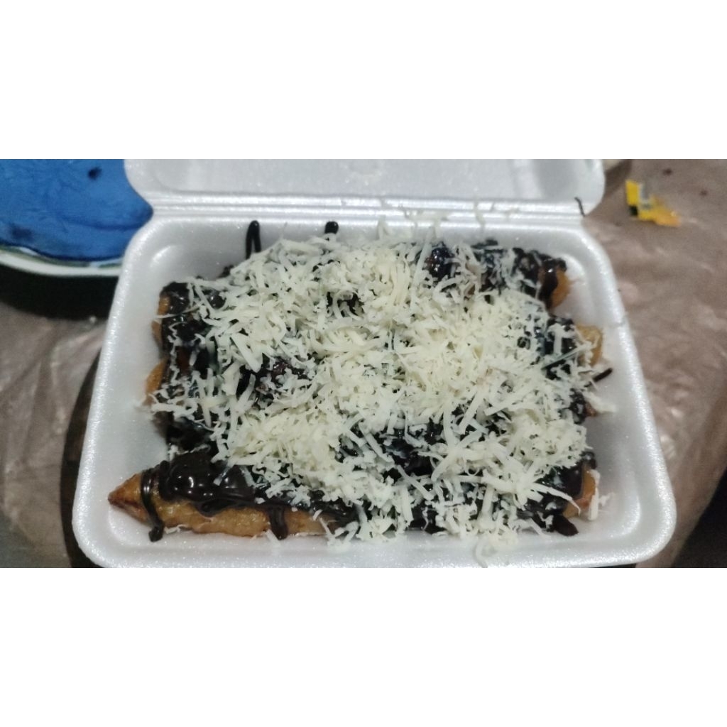 Pisang keju Coklat Glaze kedai A-rafa