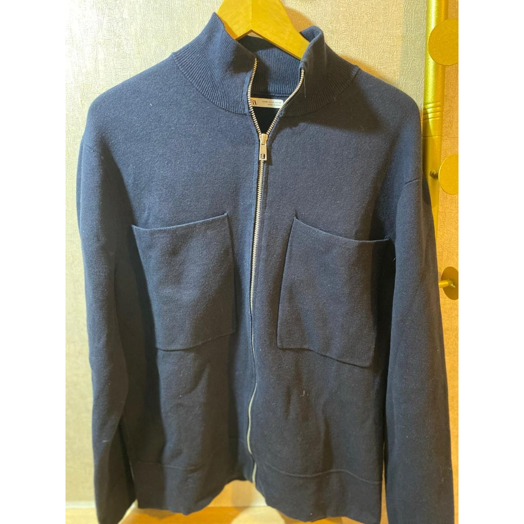 Jaket Zara Navy Work Unisex Jacket Keren Bagus Murah Banget