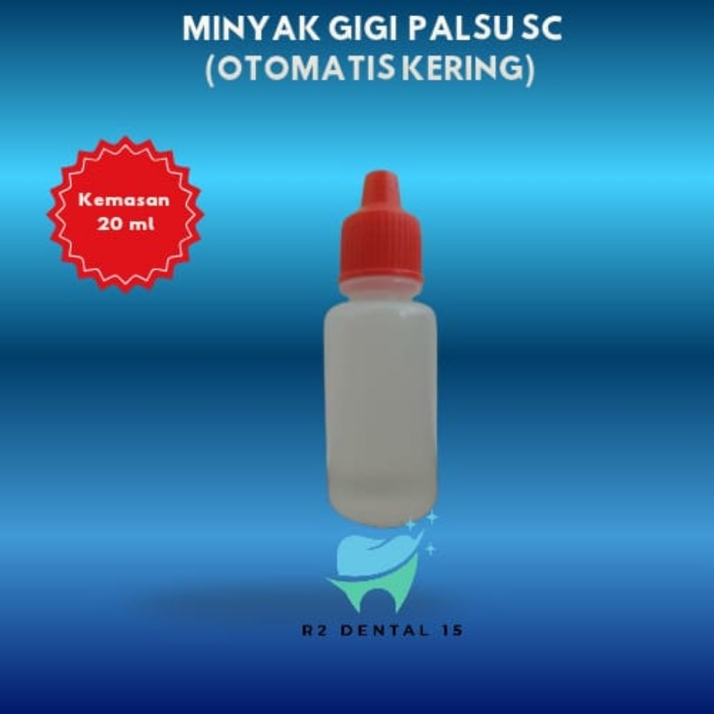 Liquid SC 20 ml (minyak gigi palsu otomatis) / kering sendiri.Bahan Dental /gigi palsu