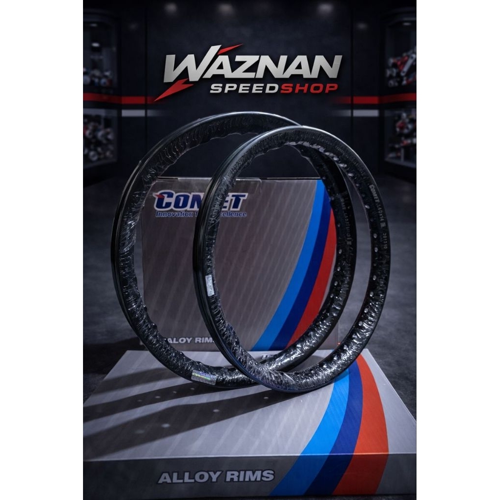 VELG COMET RING 14 SILVER, BROWN, GOLD SEPASANG