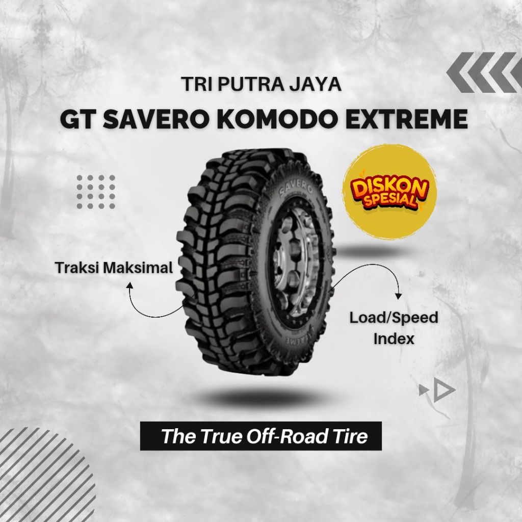 GT RADIAL SAVERO KOMODO EXTREME RING 14 UKURAN 27x8.5R14