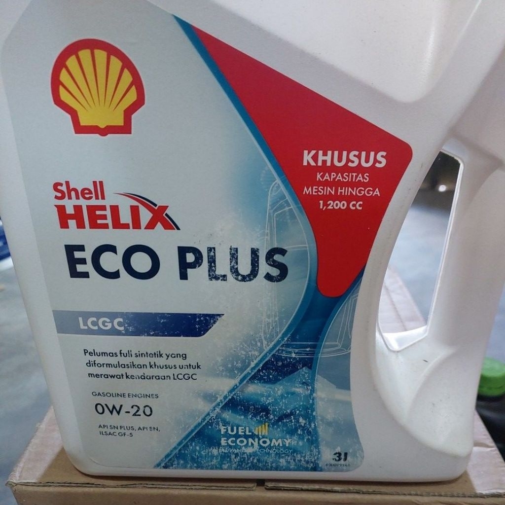 OLI SHELL ECO PLUS 0W-20 3L