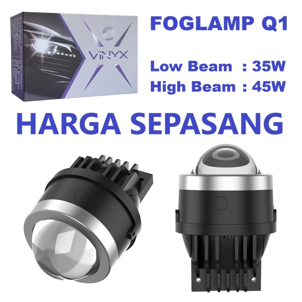 LAMPU FOGLAMP PROJECTOR BILED 3 INCH Q1 VINYX 3 WARNA