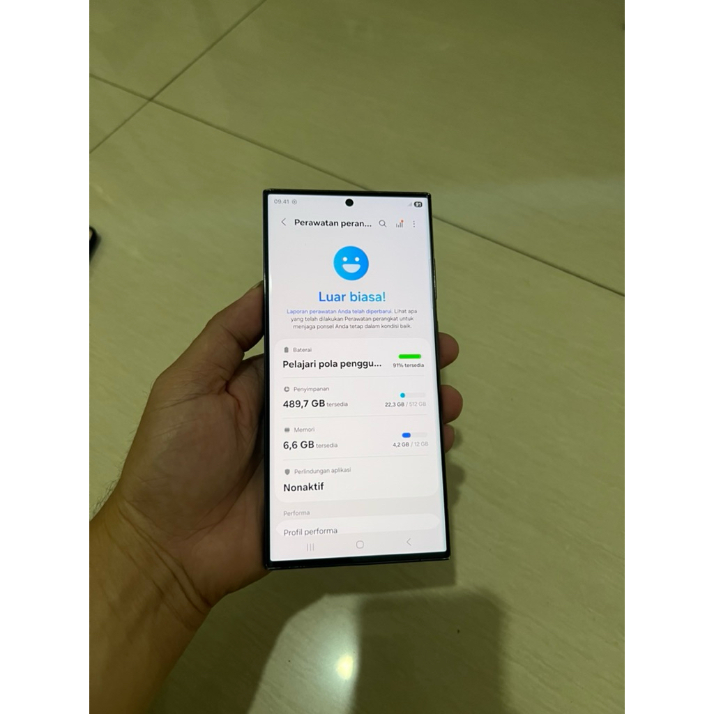 Samsung Galaxy S23 Ultra 5G 12/512GB Ex Inter Bekas Blokir Sinyal