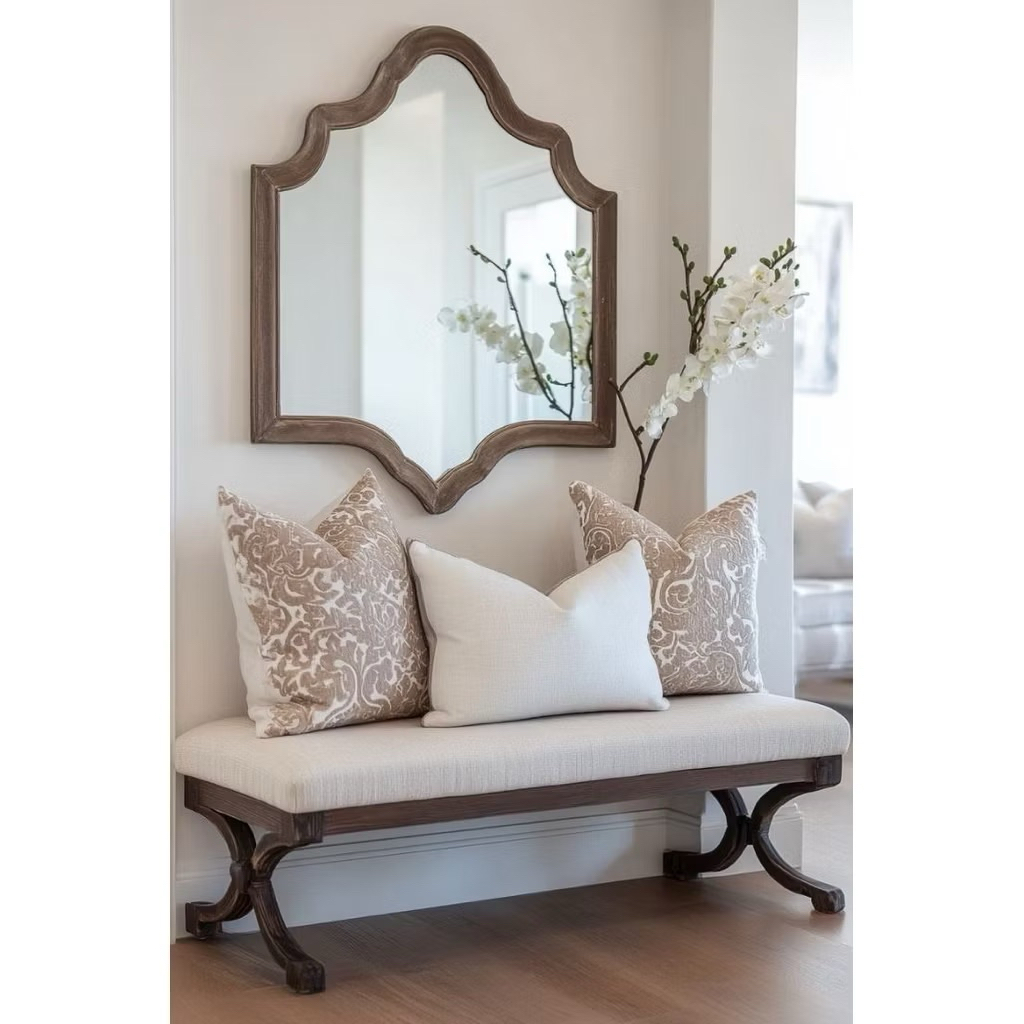 Foyer Bench - Kursi Bench klasik Tanpa Sandaran + Kursi Rias