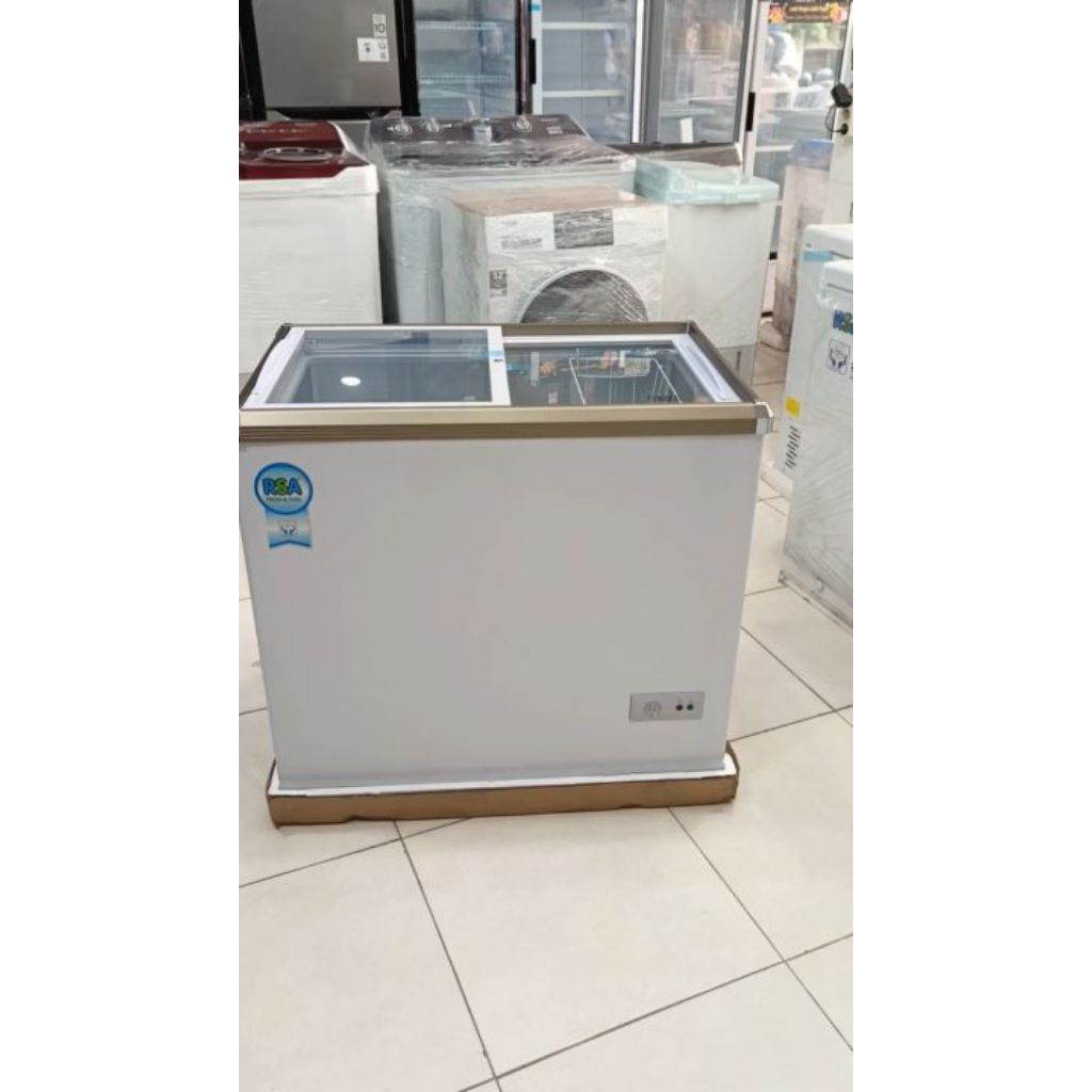 Sliding Flat Glass Freezer RSA XS-200 / RSA Freezer XS200