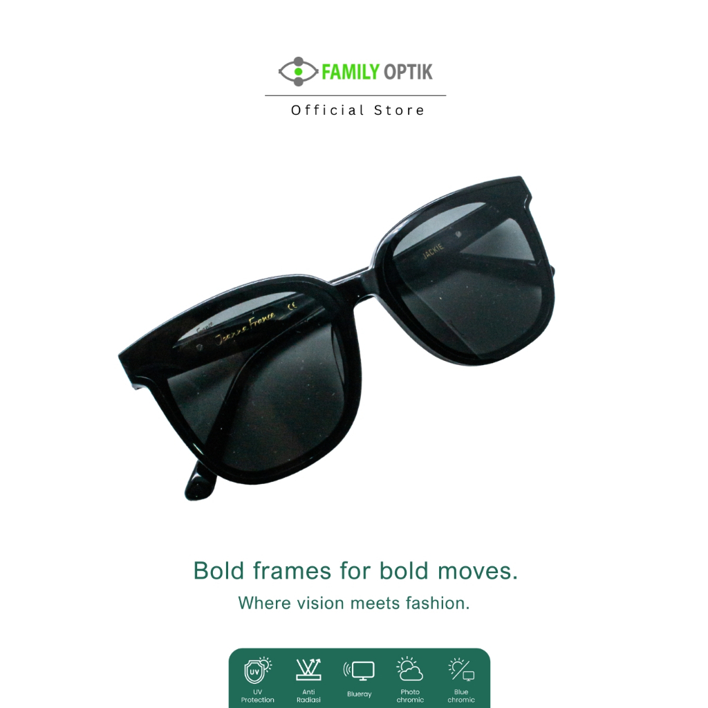 Kacamata Hitam Sunglasses - Joanna France (Jackie) - Pria Wanita Unisex anti uv