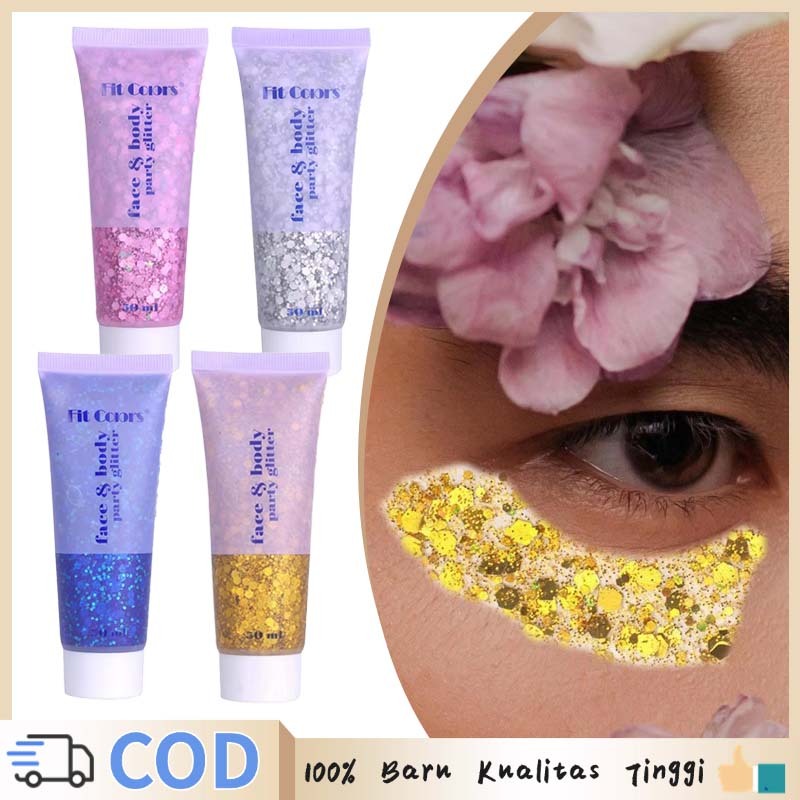 Face Painting Gel Gliter Gel Wajah Holografik Body Art Gel Glitter Wajah