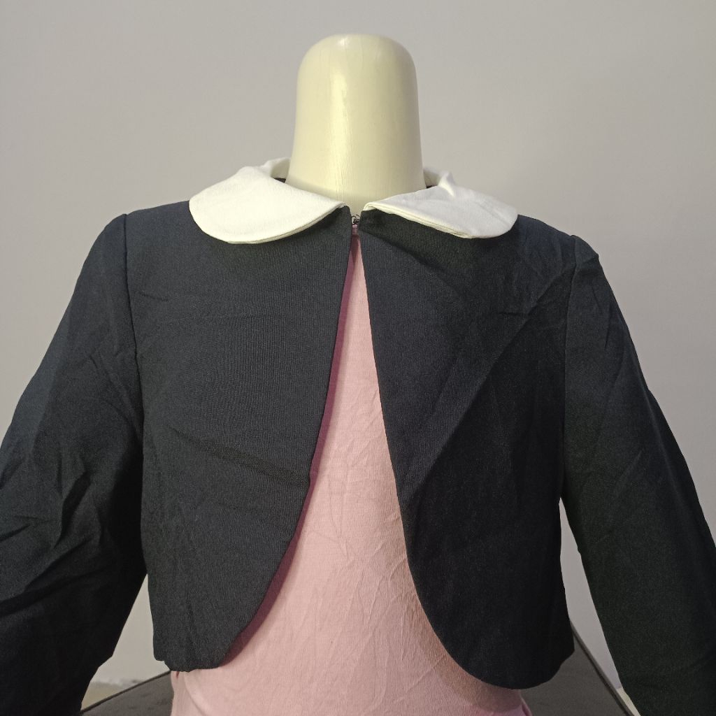 Blazer croptop anak perempuan usia 6-8 tahun